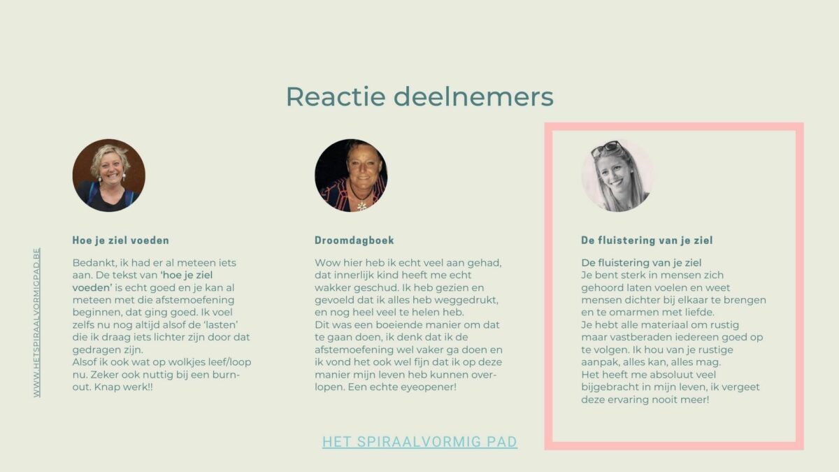 Reactie deelnemer