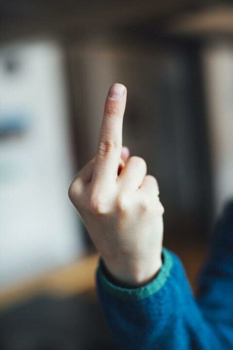 Vinger op